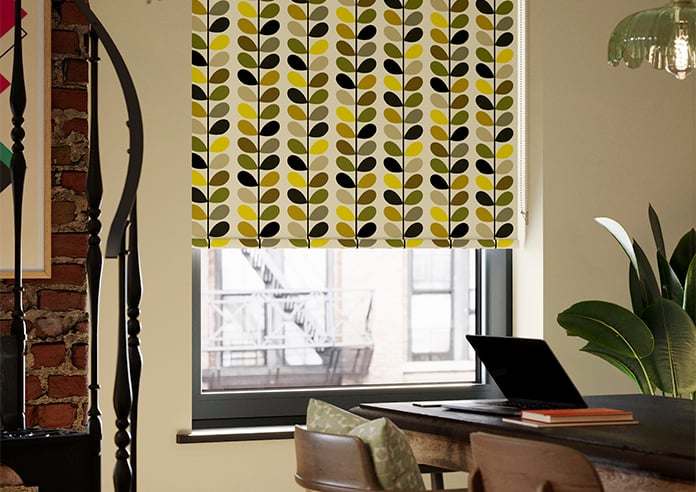 Orla Kiely Multi Stem, Yellow - Twist&Fit Roller Blind - Image 5